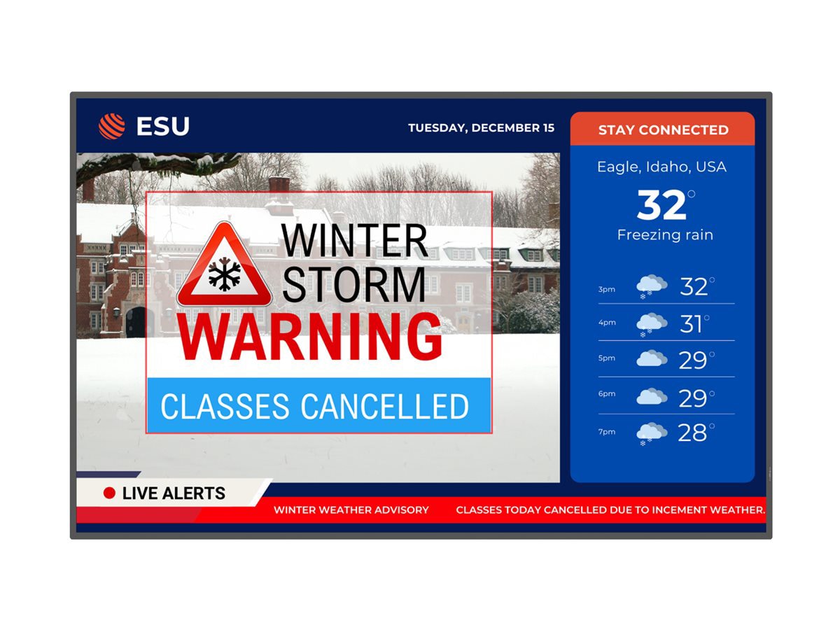 Planar SLP75 Simplicity P Series - 75" LED-backlit LCD display - 4K - for digital signage