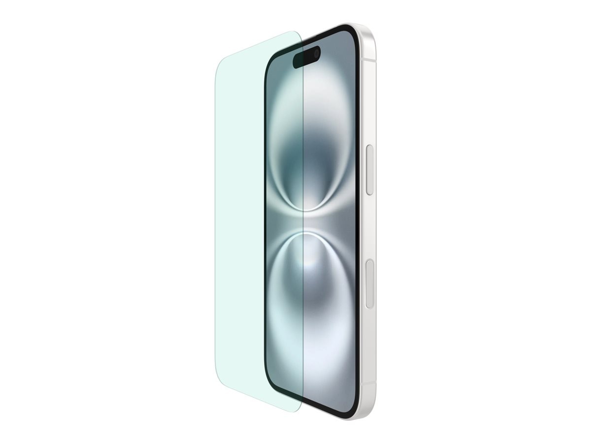 Belkin ScreenForce InvisiGlass Blue Light Filter Screen Protector for iPhone 16/15/14 Pro