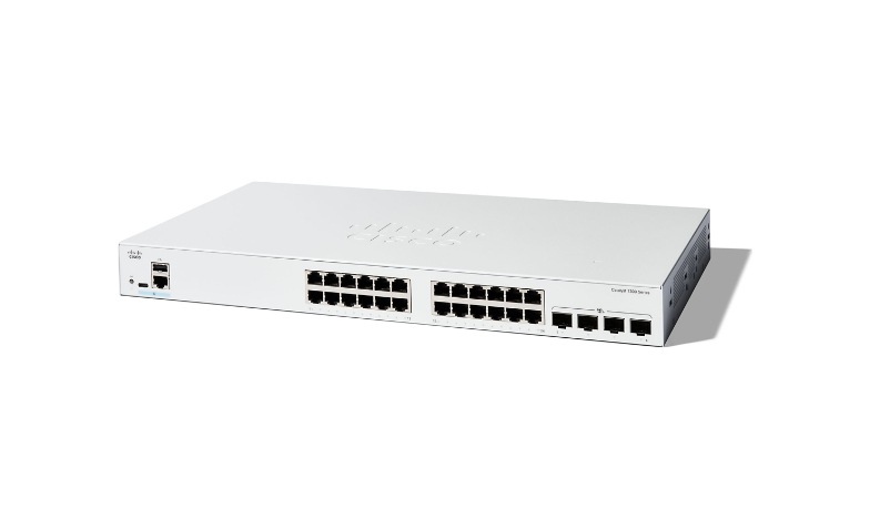 Cisco Catalyst 1300-24T-4G Switch Géré 24 Ports Gigabit + 4 SFP, Réseau Petite Entreprise