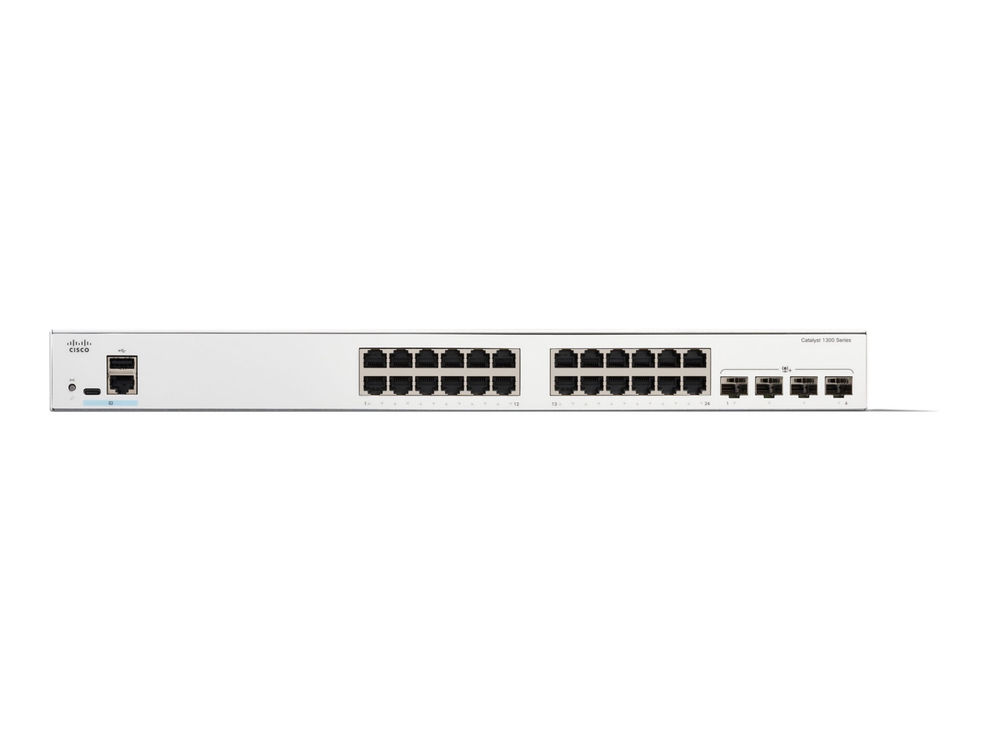 Thumbnail 2 of 2 for Cisco Catalyst 1300-24T-4X - switch - 24 ports - managed - rack-mountable