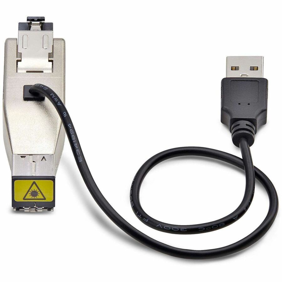 Thumbnail 4 of 6 for StarTech.com Gigabit Fiber to RJ45 Ethernet Media Converter Dongle, Optical Singlemode/Multimode, TAA, USB Powered