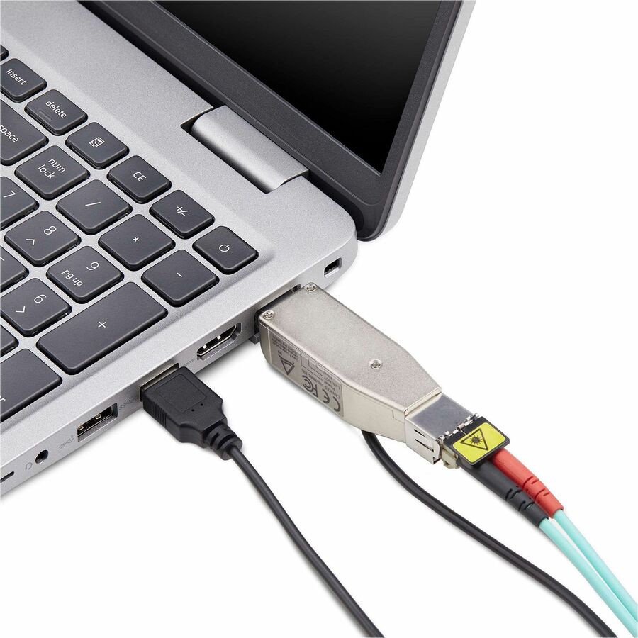 Thumbnail 6 of 6 for StarTech.com Gigabit Fiber to RJ45 Ethernet Media Converter Dongle, Optical Singlemode/Multimode, TAA, USB Powered