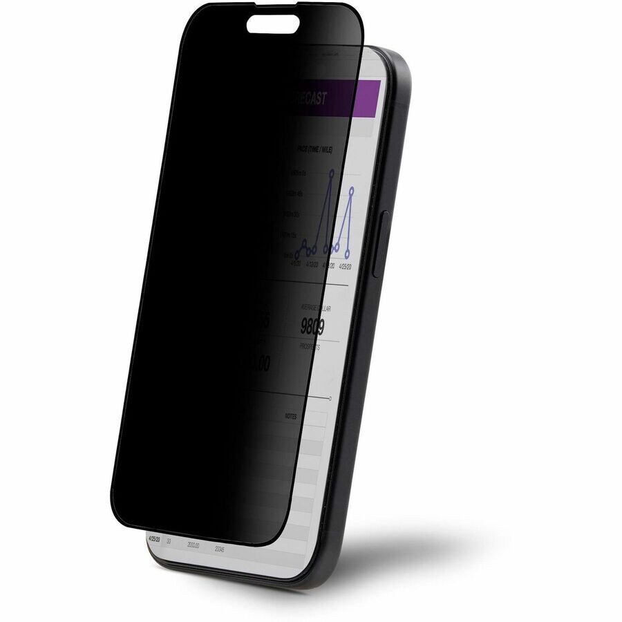 StarTech.com 4-Way Privacy Screen For iPhone 15, Portrait/Landscape, Touch-Enabled, +/- 30 Deg. View, Glass Protector