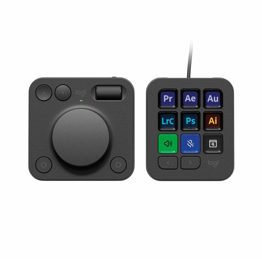 Thumbnail 2 of 12 for Logitech MX Creative Console, Programmable Keypad With 9 Customizable LCD Keys and Control Dial for Graphic Design,