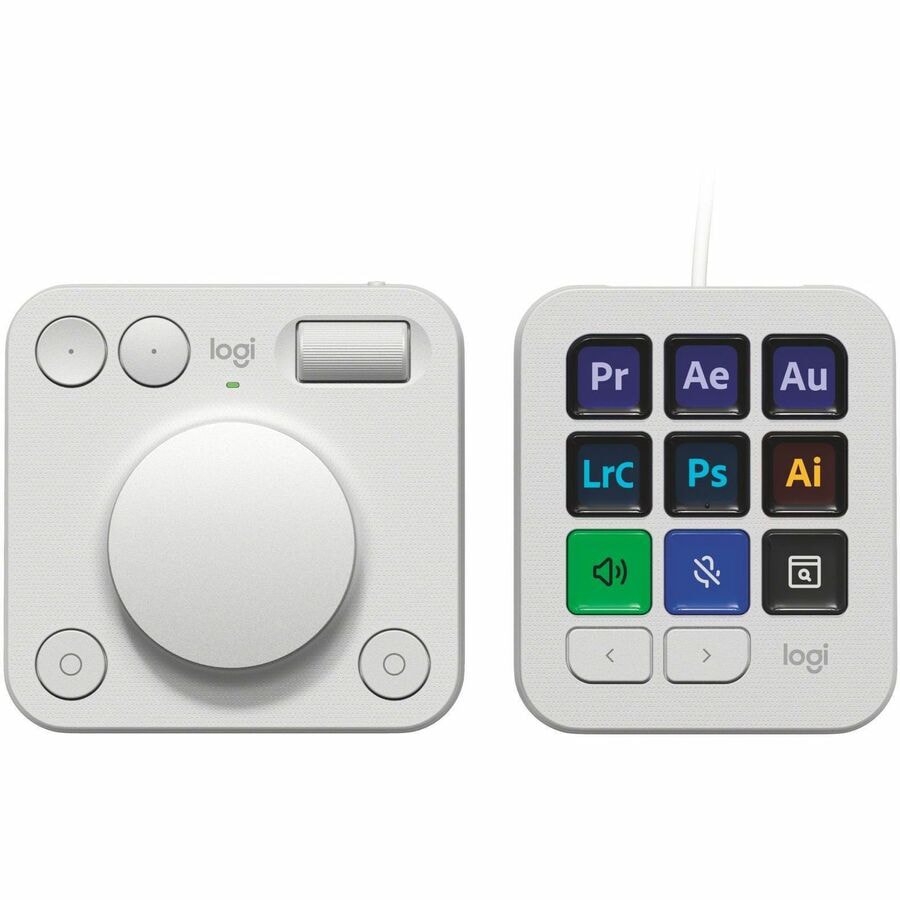 Logitech MX Creative Console, Programmable Keypad With 9 Customizable LCD Keys and Control Dial for Graphic Design,