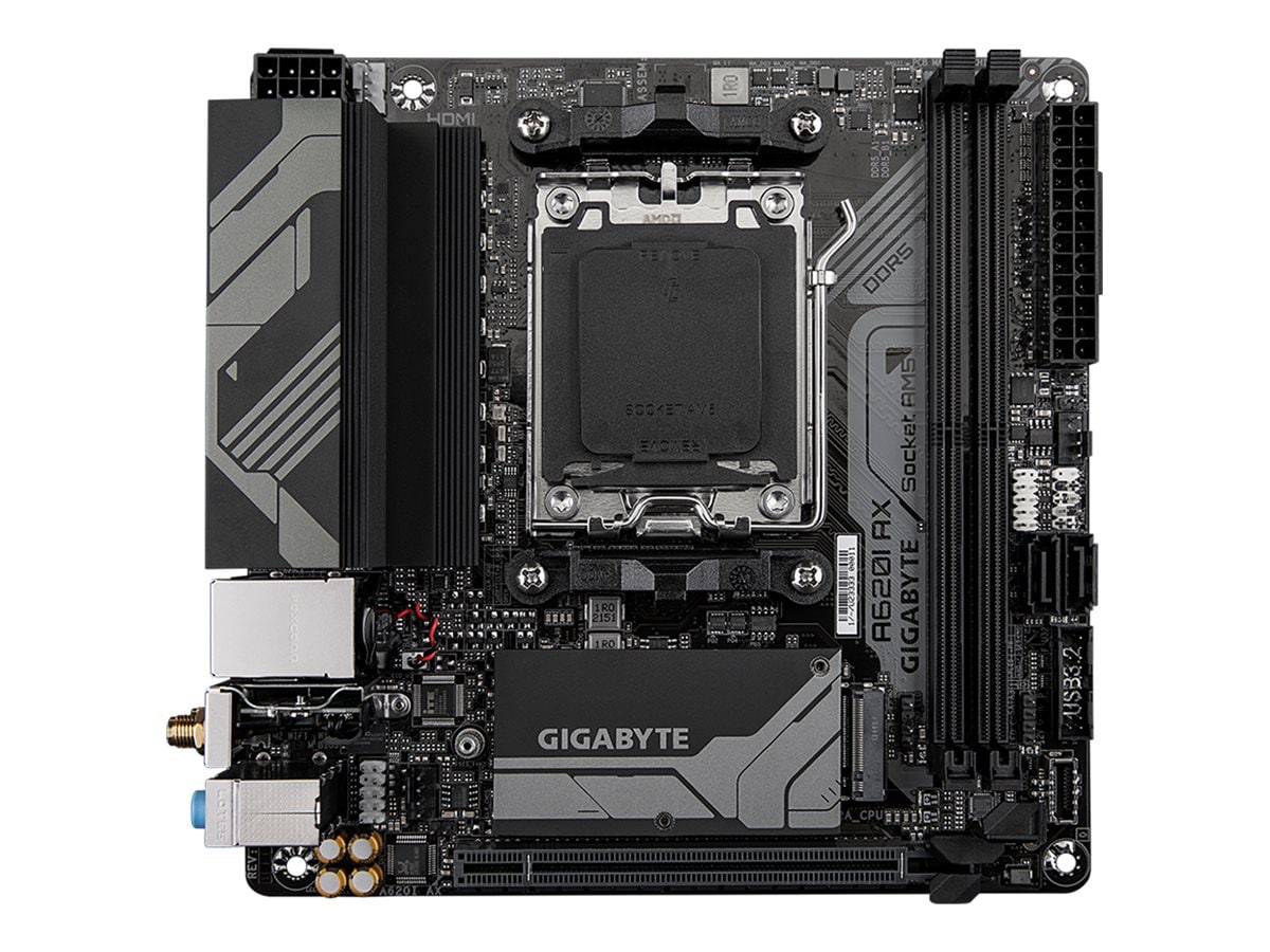 Gigabyte A620I AX - 1.0 - motherboard - mini ITX - Socket AM5 - AMD A620