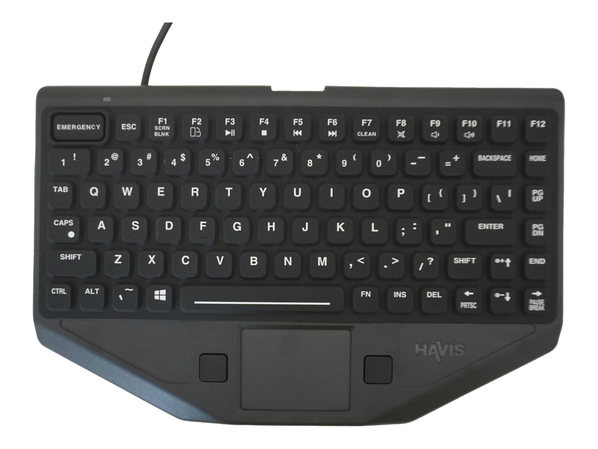Havis Rugged Keyboard with Emergency Keys