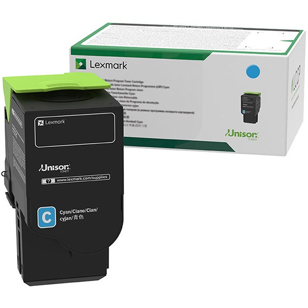 Lexmark - cyan - original - toner cartridge - LCCP, LRP, government GSA - T