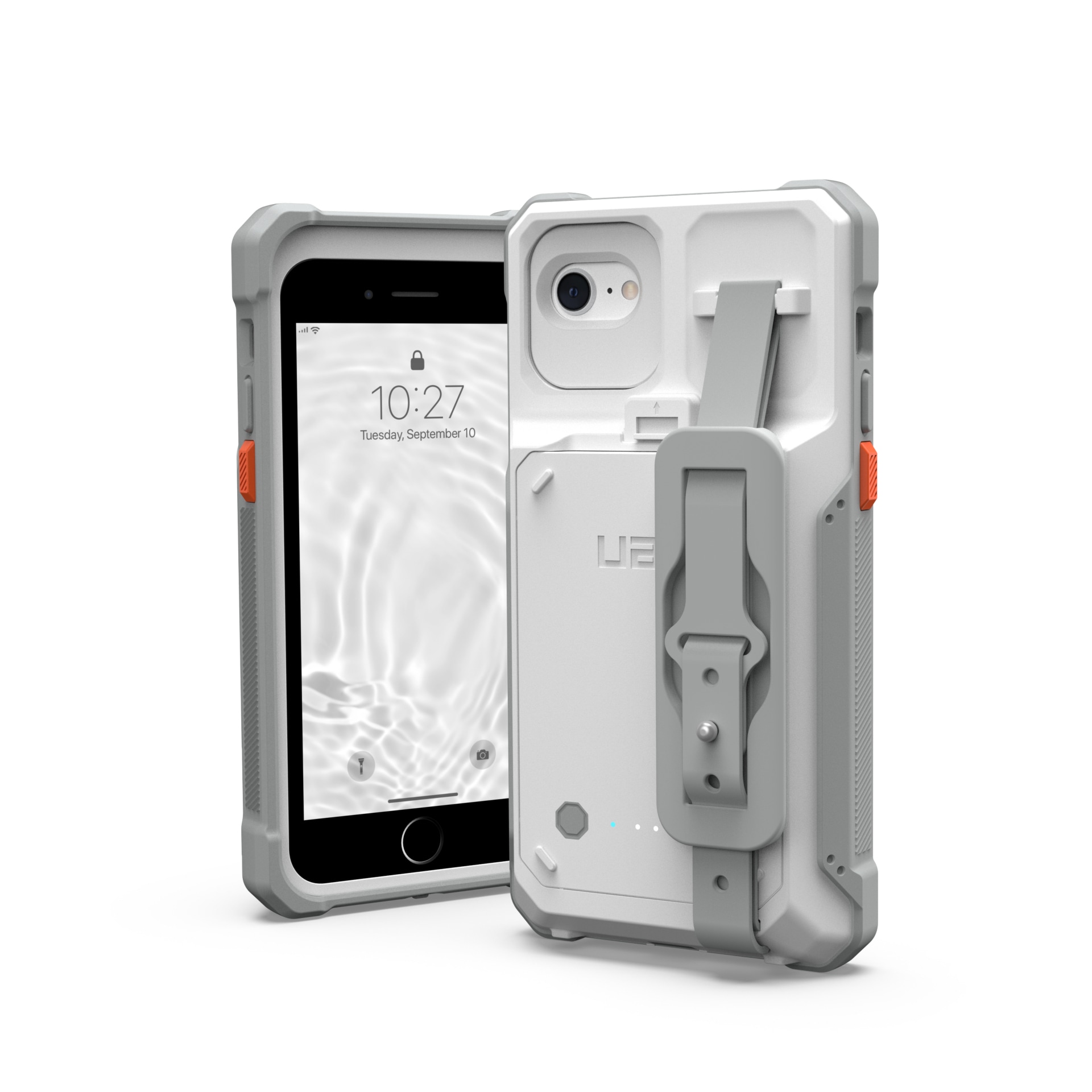 UAG Healthcare Battery Case for iPhone SE (4.7") with Handstrap - White