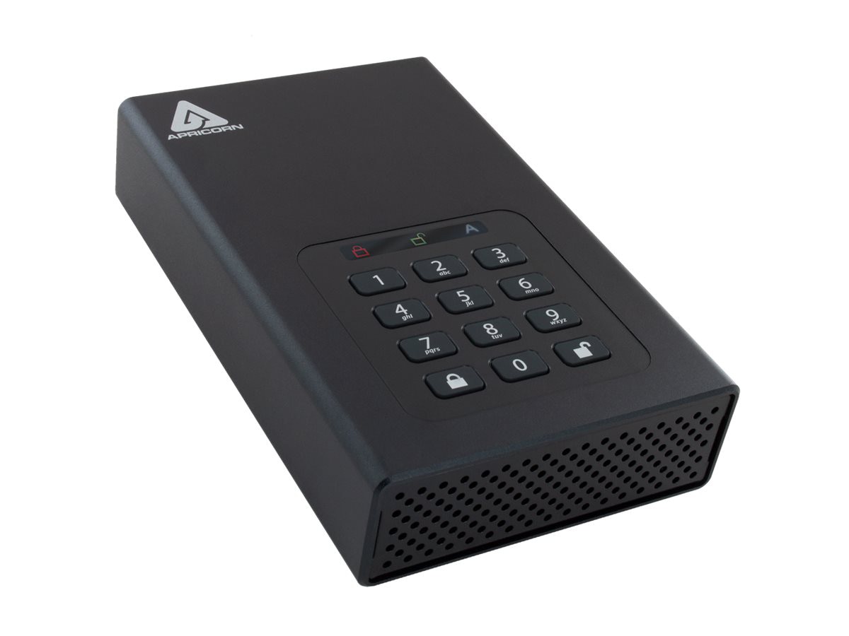 Apricorn Aegis Padlock DT ADT-3PL256-22TB - hard drive - 22 TB - USB 3.0 - TAA Compliant