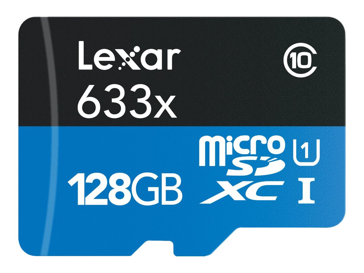 Lexar High Performance - flash memory card - 128 GB - microSDXC UHS-I