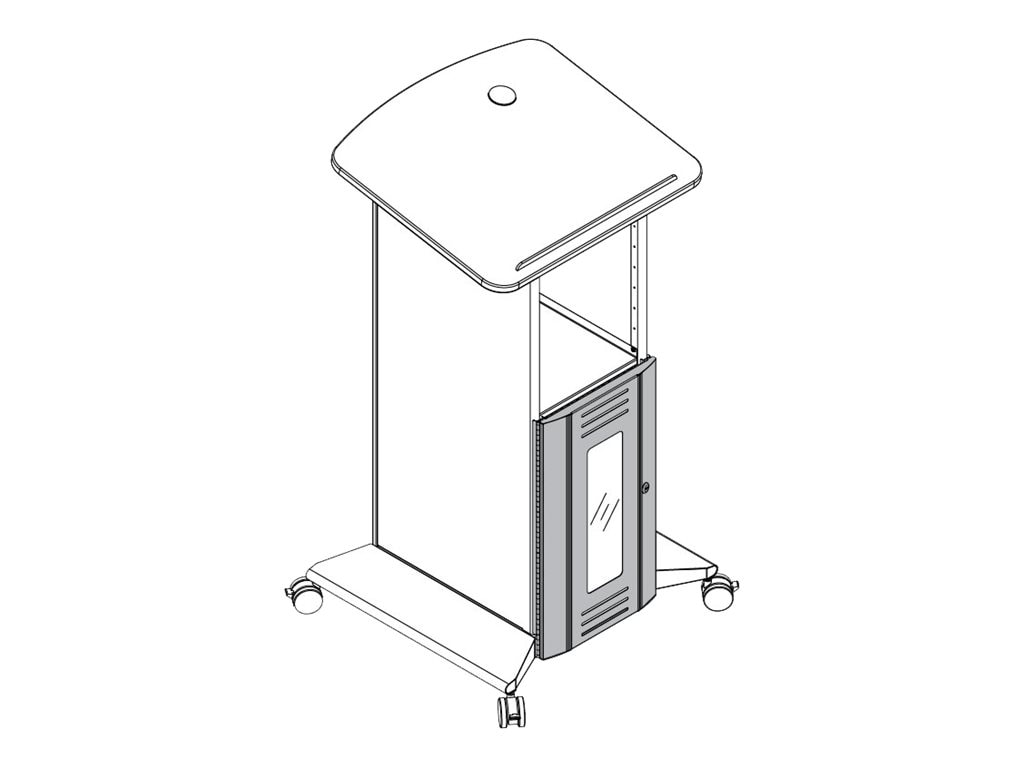 Spectrum SLIM - lectern door - warm gray