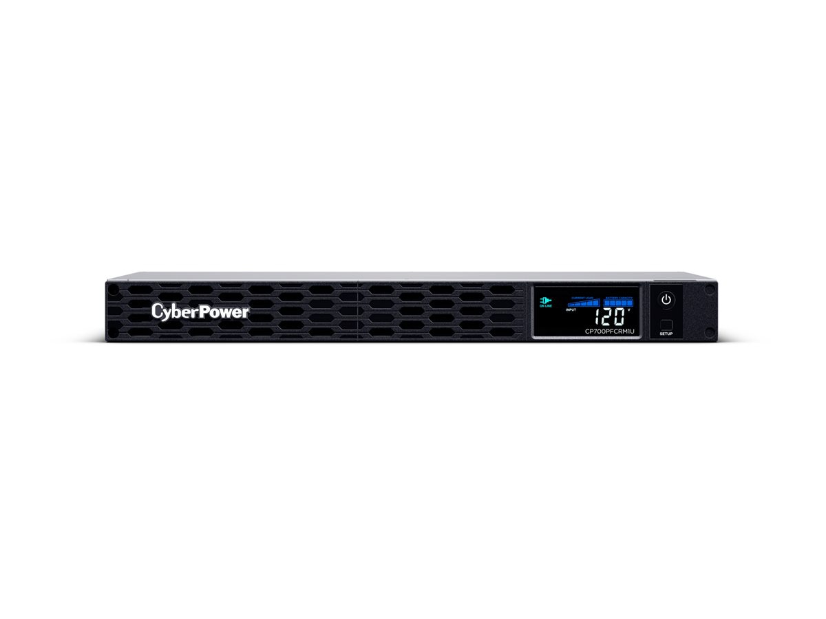 CyberPower PFC Sinewave Series CP700PFCRM1U - UPS - 400 Watt - 700 VA