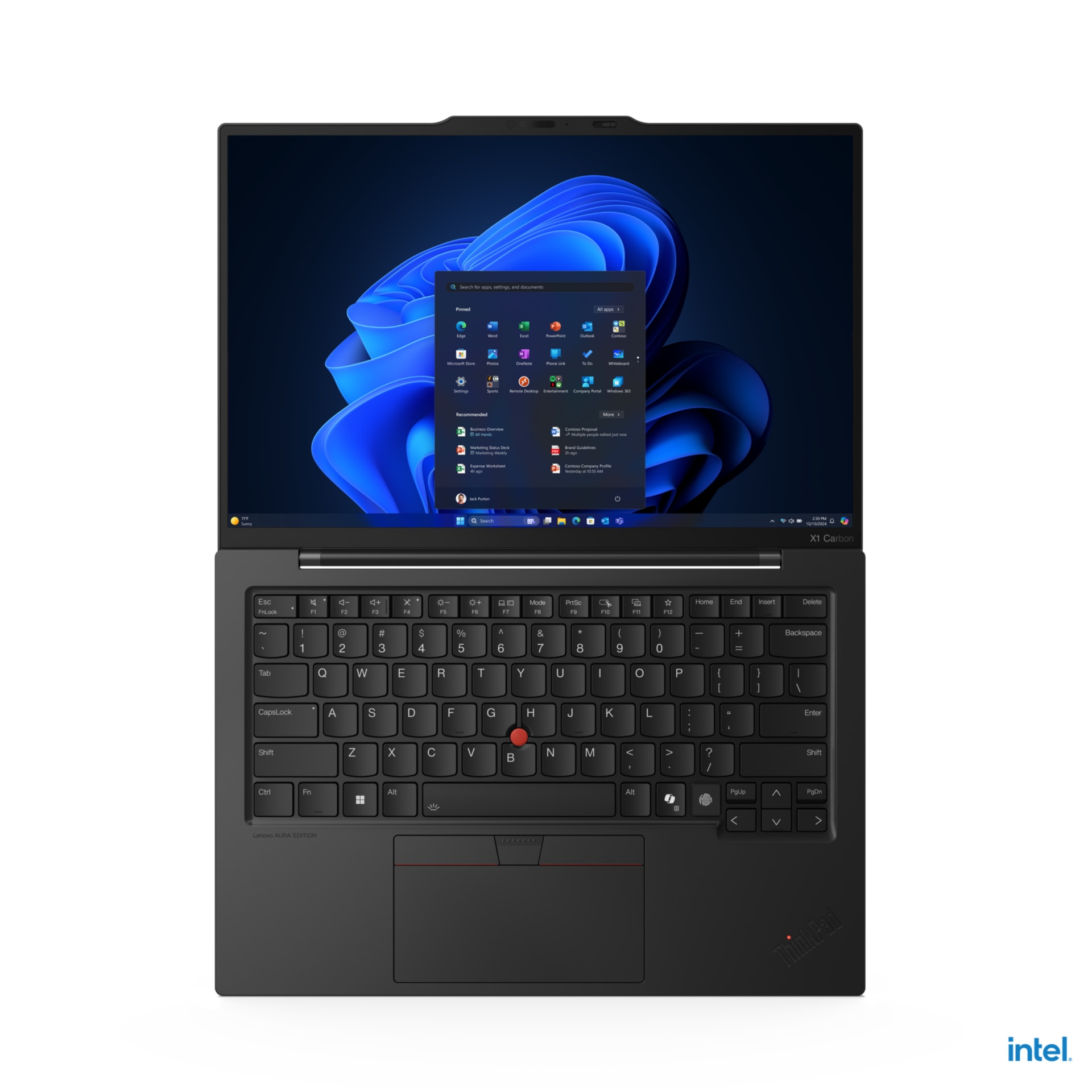Thumbnail 3 of 15 for ThinkPad X1 Carbon Gen 13 Aura Edition 14” Laptop - Intel Core Ultra 7, 32GB RAM, 512GB SSD, Win 11, CoPilot+ PC