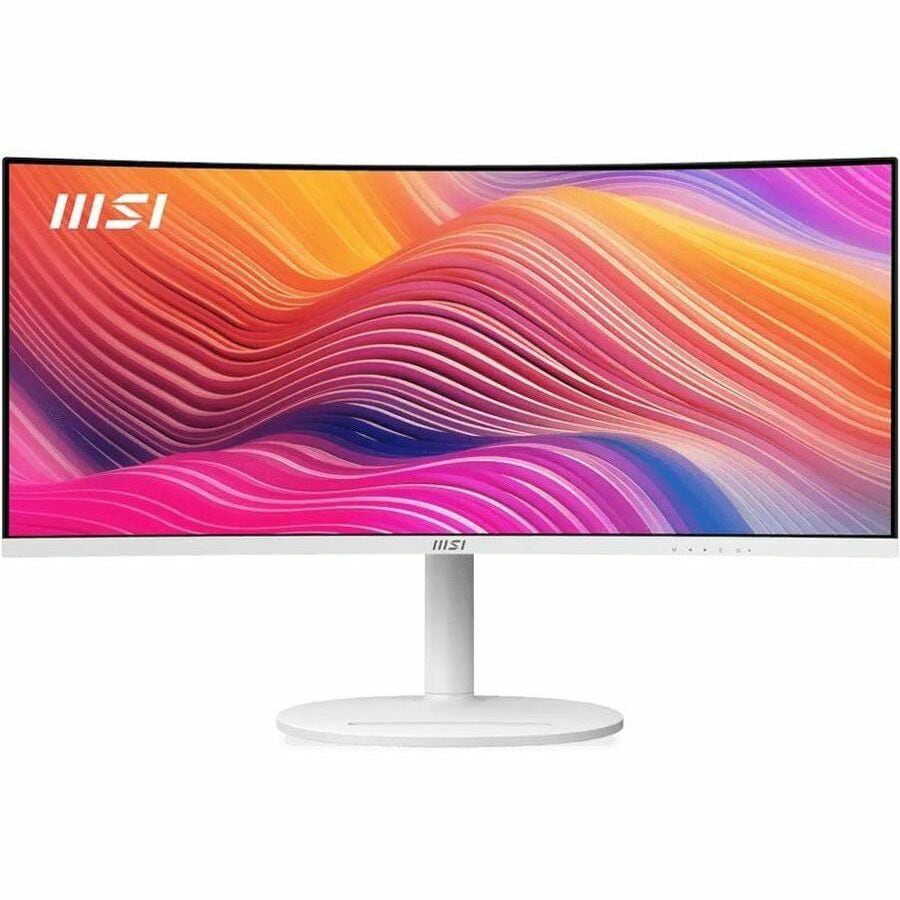 MSI Modern MD342CQPW 34" Class UW-QHD Curved Screen LCD Monitor - 21:9 - Bl