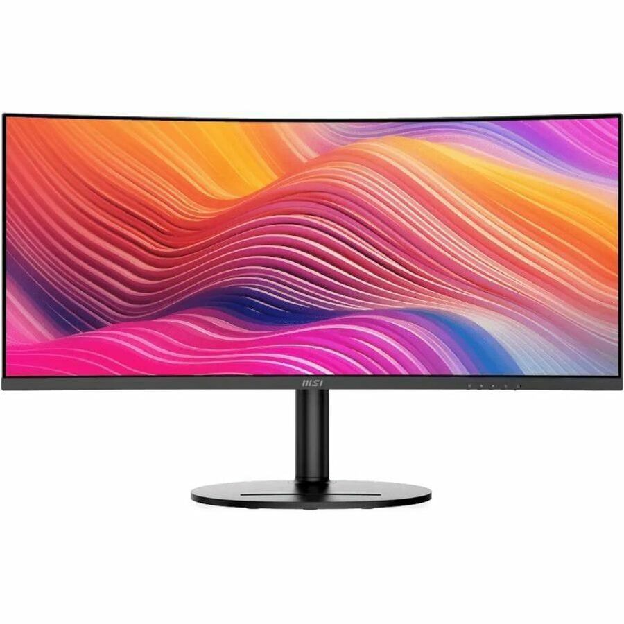 MSI Modern MD342CQP 34" Class UW-QHD Curved Screen LCD Monitor - 21:9 - Bla