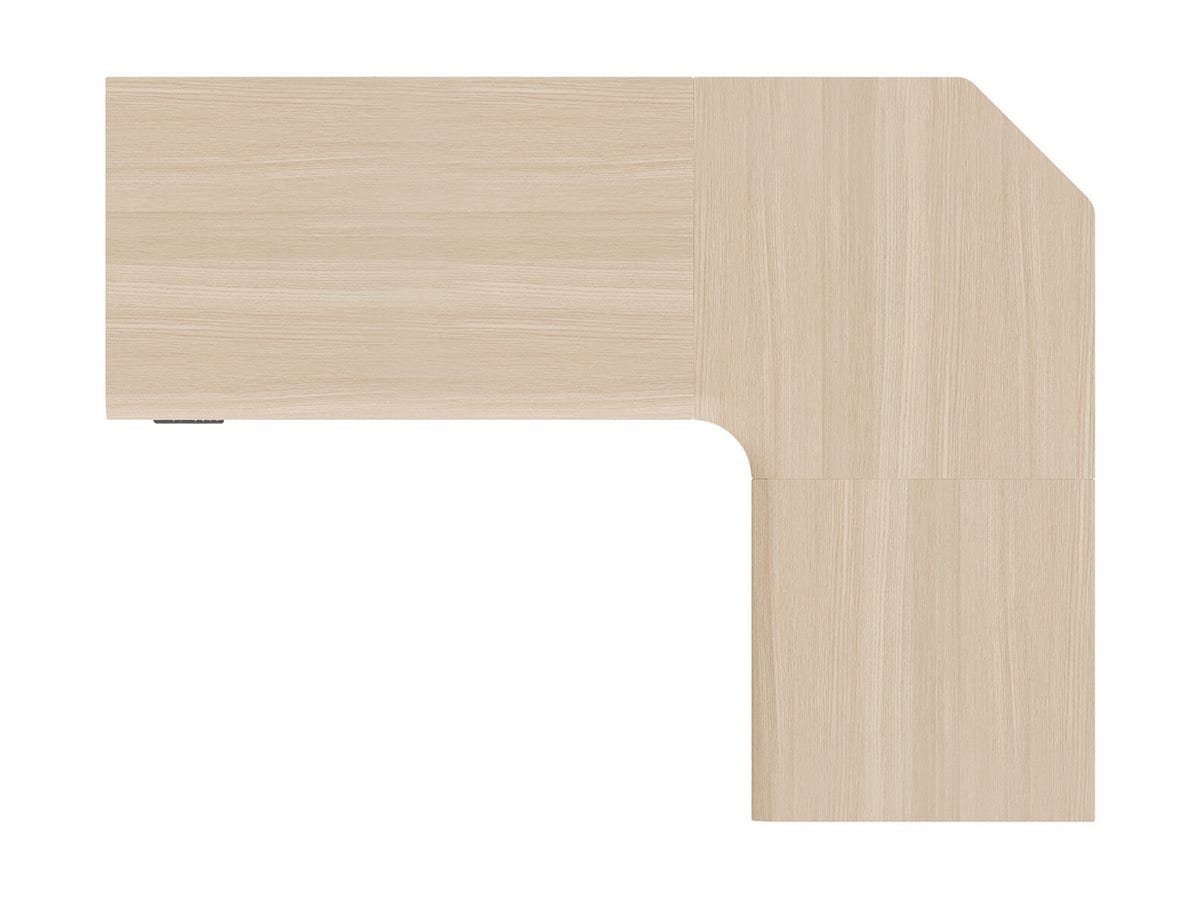 Vari - sit/standing desk - L-shaped - light wood