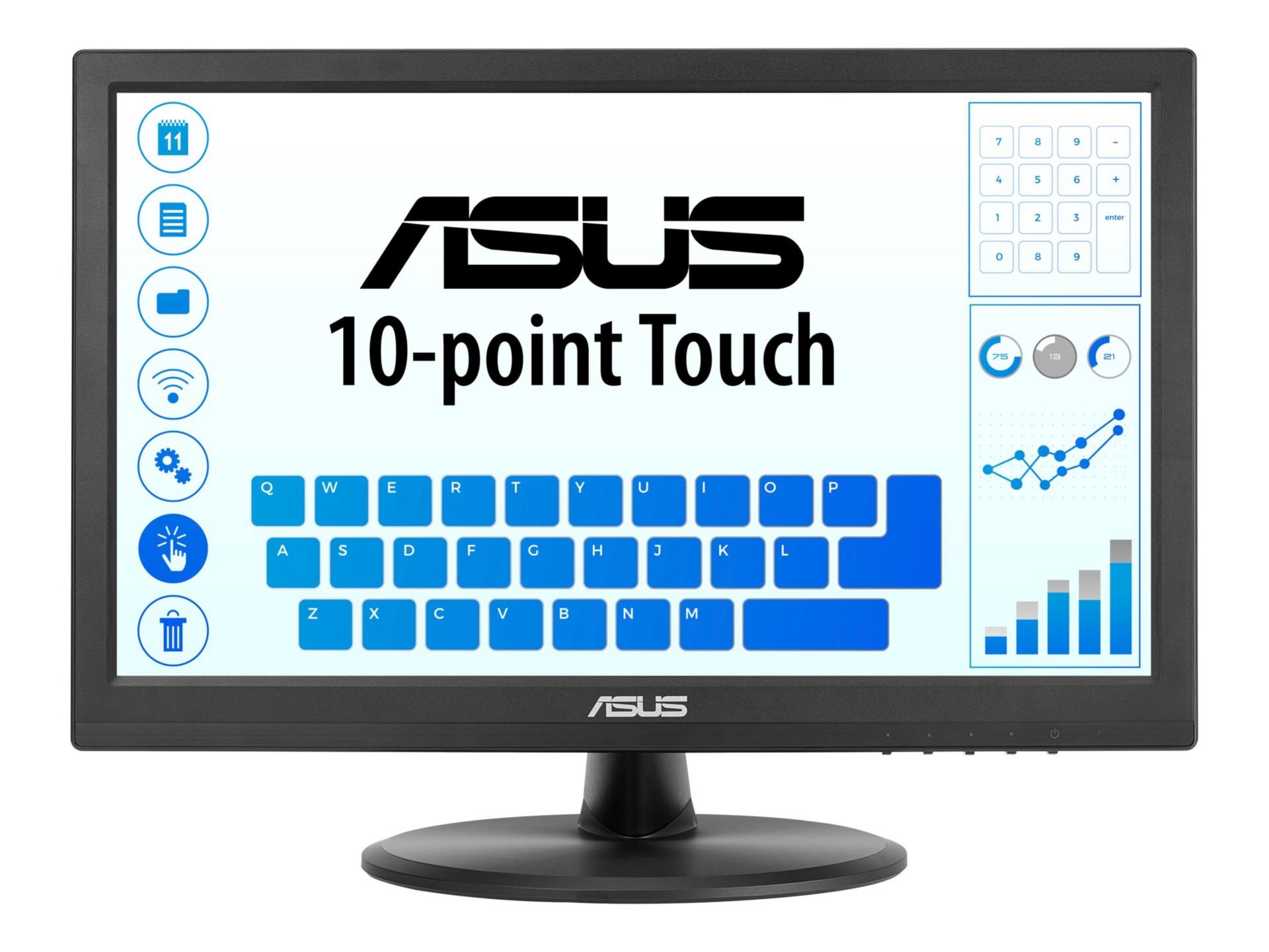 ASUS VT169HE - LED monitor - Full HD (1080p) - 16"