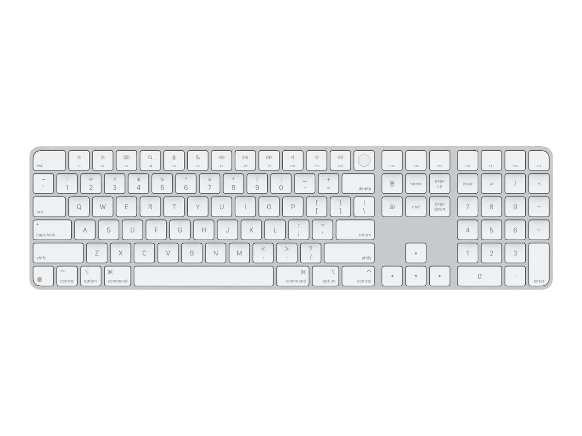 Apple Magic Keyboard - Touch ID - Numeric Keypad for Mac models with Apple silicon - US English - White Keys