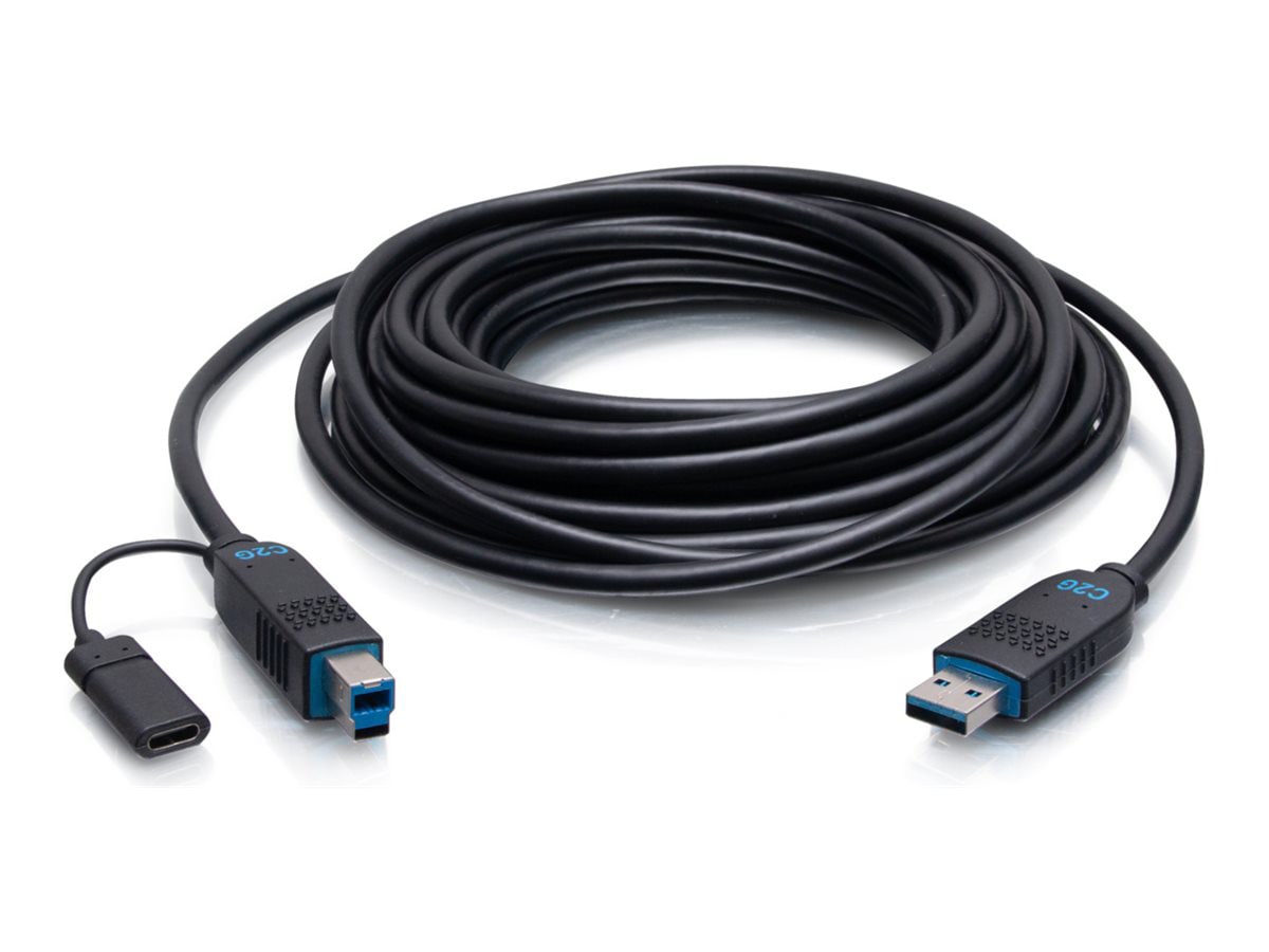 C2G 35ft (10.7m) C2G Performance Series USB-A Male to USB-B Male Active Opt