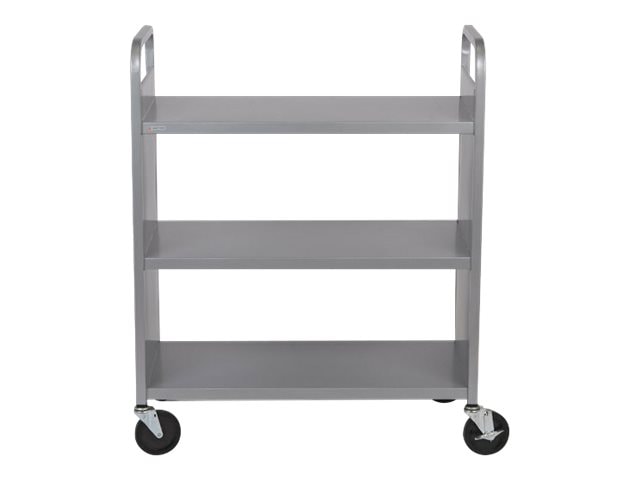 Bretford Booktruck - trolley - 3 shelves - platinum