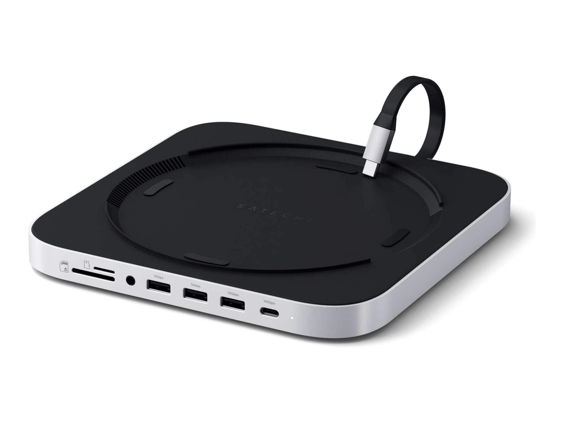 Satechi ST-GMMSHS - hub - stand, with NVMe SSD enclosure - 4 ports