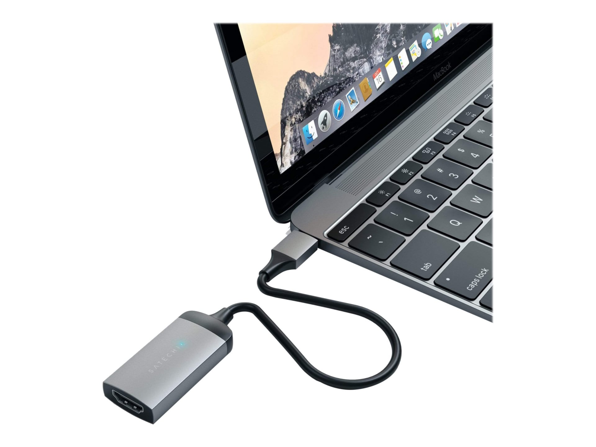 Satechi ST-TC4KHAM - adaptateur vidéo - HDMI / USB - 20.3 cm