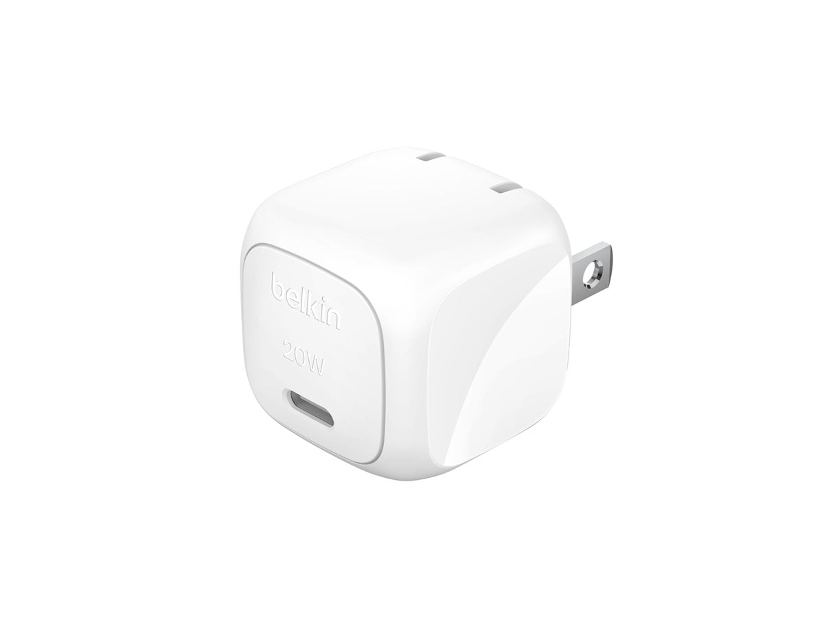 Belkin 20W Portable USB-C Wall Charger - 1xUSB-C (20W) - Fast Charge - Powe