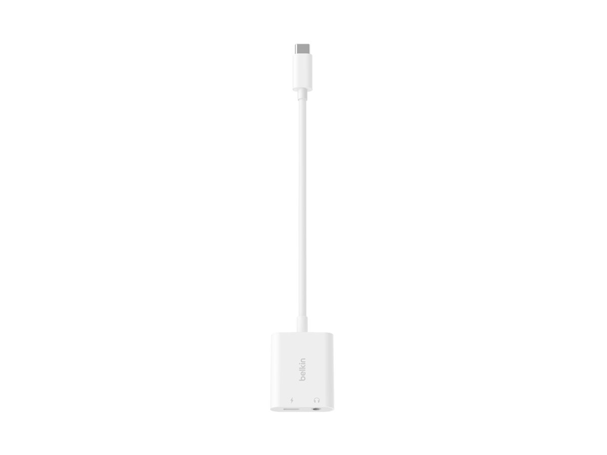 Belkin RockStar USB-C to headphone jack / charging adapter - audio / USB