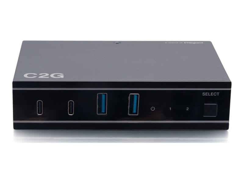 C2G 2x4 USB-C Switch with 2 USB-C Inputs to 2 USB-C and 2 USB-A Device Port