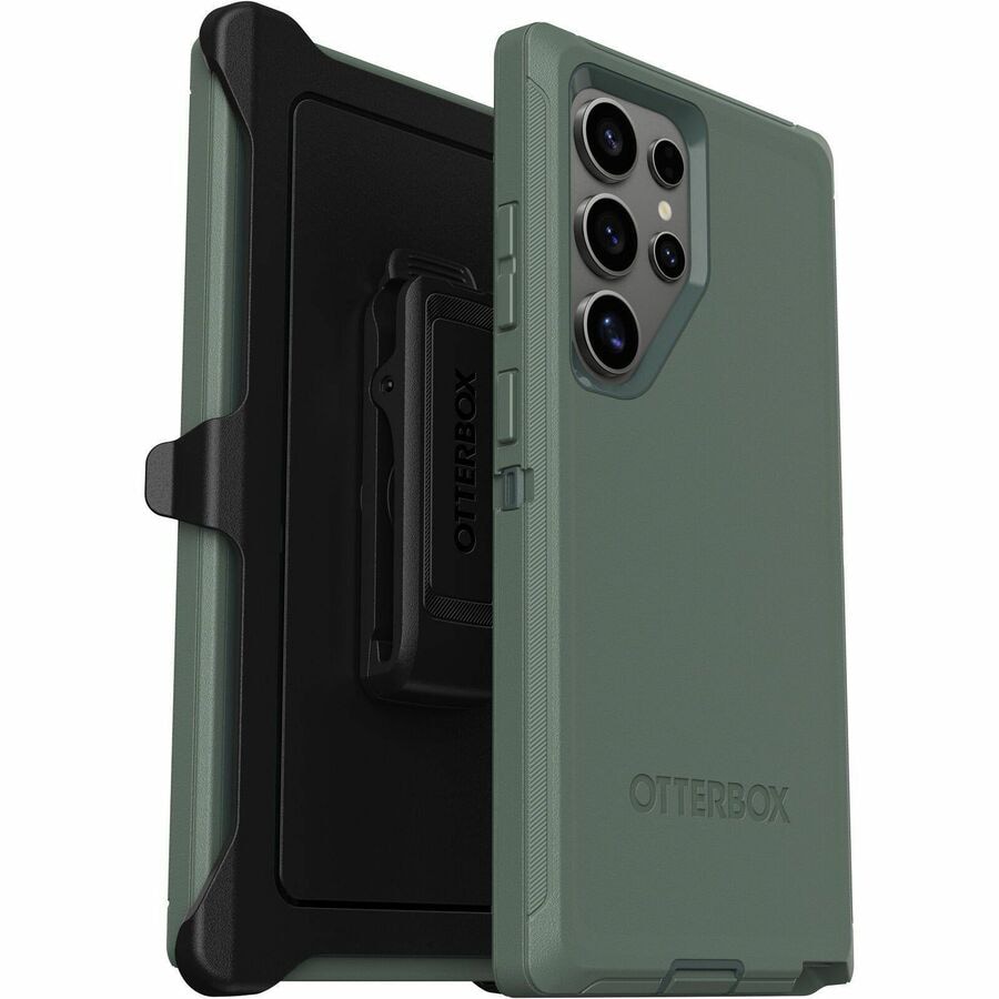 OtterBox Defender Carrying Case (Holster) Samsung Galaxy S24 Ultra Smartphone - Forest Ranger (Green)
