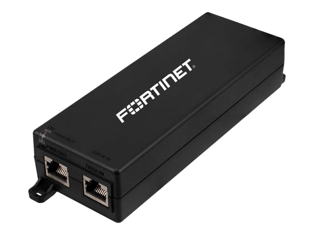 Fortinet - PoE injector - 802.3bt, midspan, 2.5/5/10 Gigabit Ethernet - 60