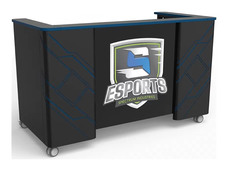 Spectrum Esports Shoutcaster Station - workstation - rectangular - black