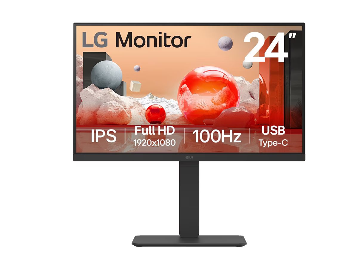 LG 24BA750-B 24" Class Full HD LED Monitor - 16:9 - Black
