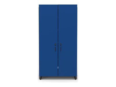 Spectrum Fab Lab SC48 - storage cabinet - 4 shelves - 2 doors - lime green, black