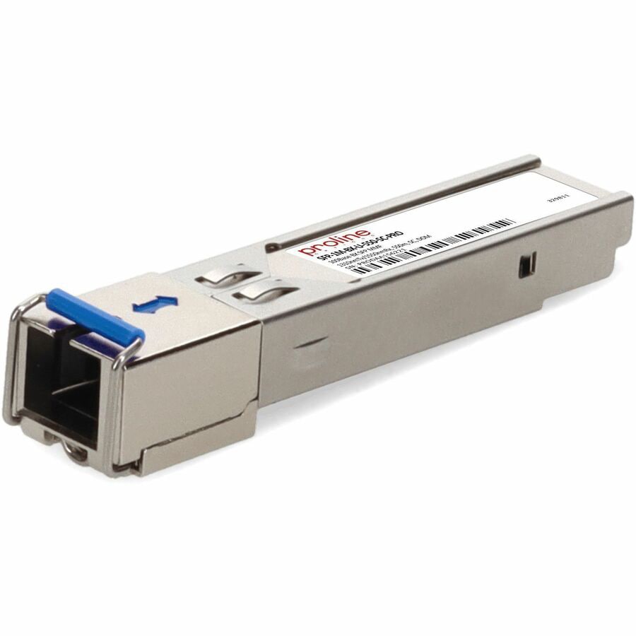 Proline MSA and TAA 100Base-BX SFP Transceiver (MMF, 1310nmTx/1550nmRx, 550