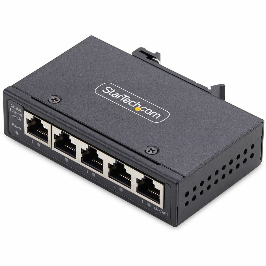 StarTech.com 5-Port Unmanaged Industrial Network Switch, 100/1000 Ethernet,