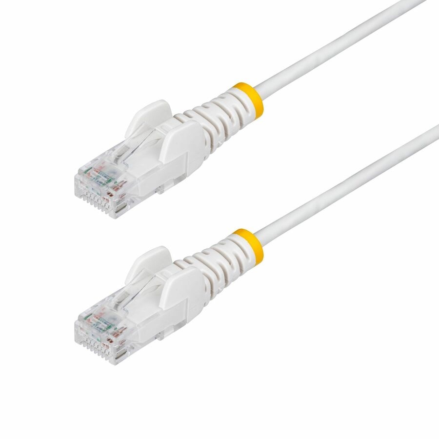 StarTech.com 25ft White Slim CAT6 Ethernet Cable, Snagless RJ45, LSZH, 28AW