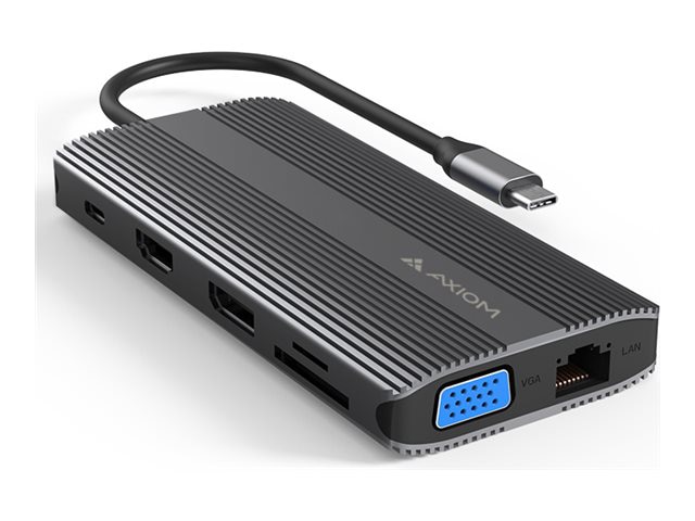 Axiom - docking station - USB-C - HDMI, VGA - 1GbE