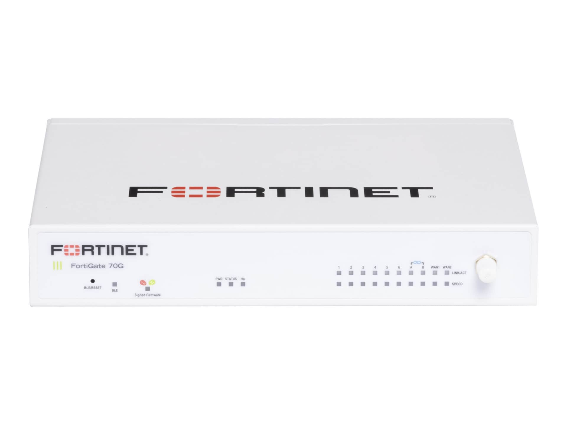 Fortinet FortiGate 70G - security appliance - with 5 years FortiCare Premiu