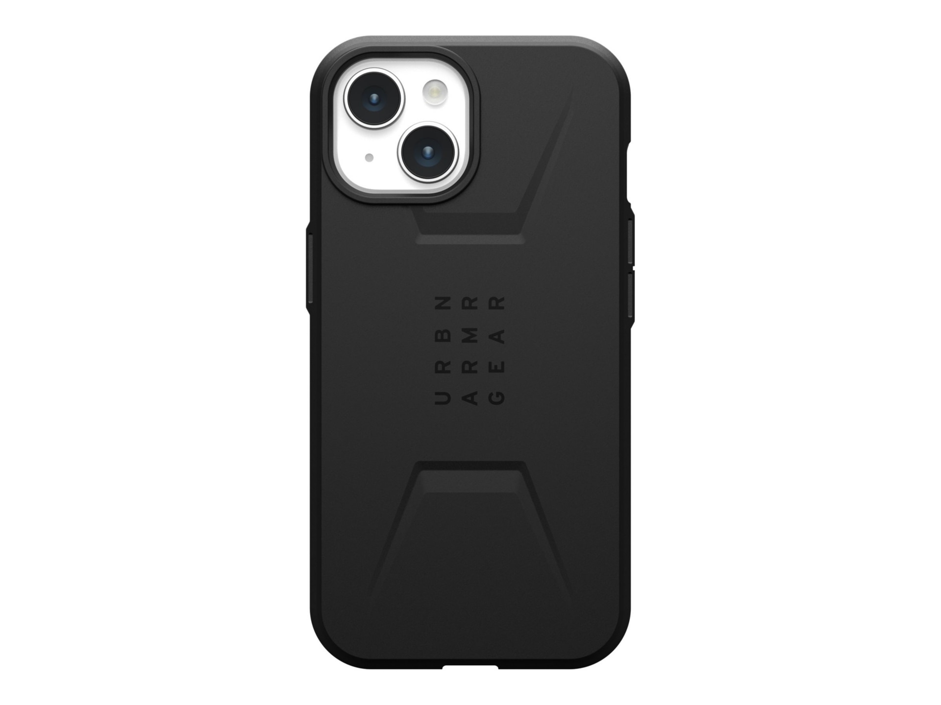 UAG Rugged Case for Apple iPhone 15 [6.1-inch] - Civilian Black - back cove