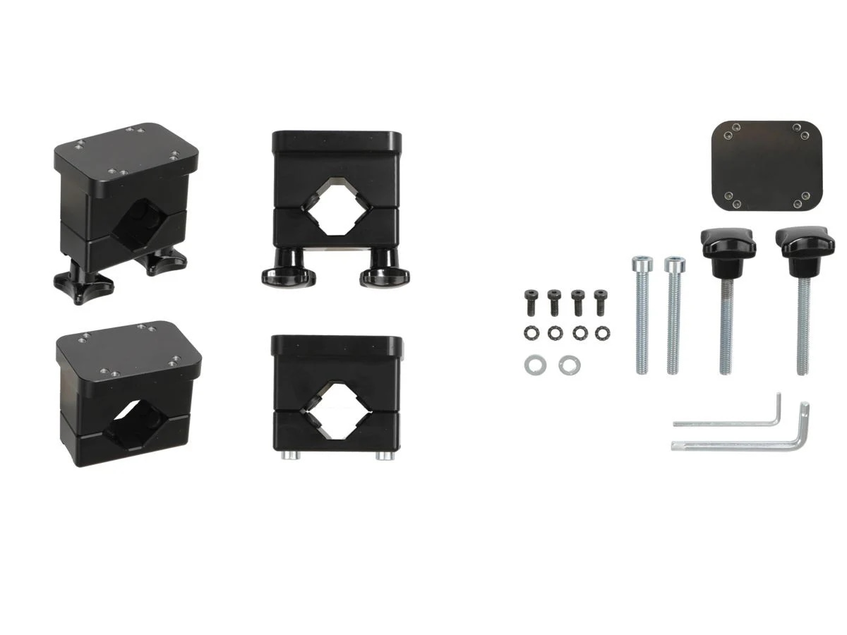 ProClip Heavy Duty Aluminum Pipe Mount with Thumb Screws - 29 to 42mm