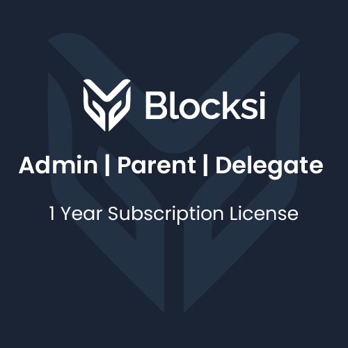 Blocksi Admin/Parent/Delegate 1 Year Subscription 1-499 Licenses