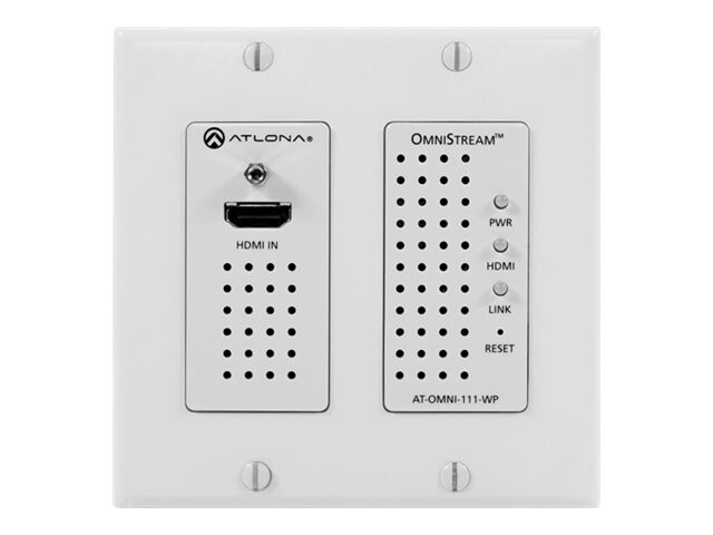 Atlona OmniStream 111 WP audio/video over IP encoder wallplate