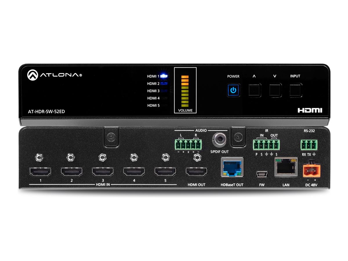 Atlona AT-HDR-SW-52ED - video/audio switch - rack-mountable - TAA Compliant