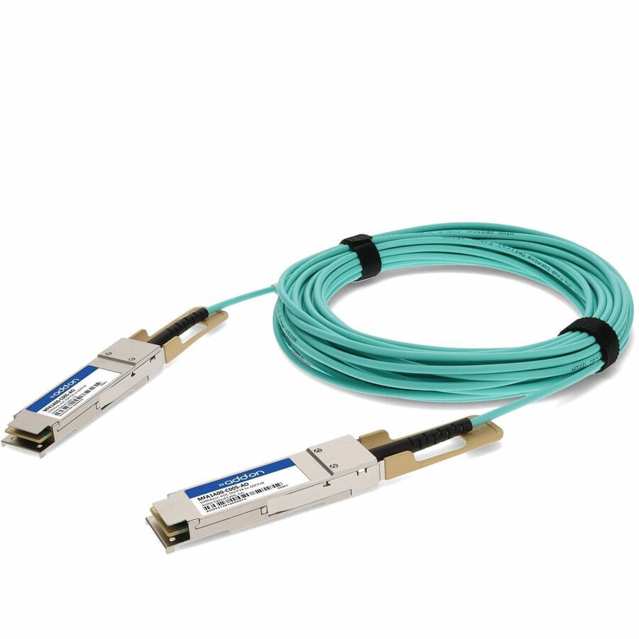 AddOn Mellanox MFA1A00-C005 Compatible TAA Compliant 100GBase-AOC QSFP28 Active Optical Cable (850nm, MMF, 5m)