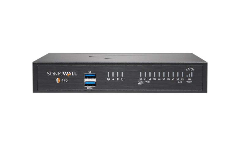 SonicWall TZ Series (Gen 7) TZ470 - security appliance - with 3