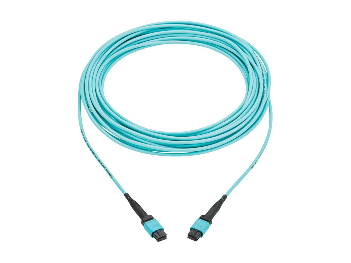 Eaton Tripp Lite Series 100G Multimode 50/125 OM4 Fiber Optic Cable 12F MPO