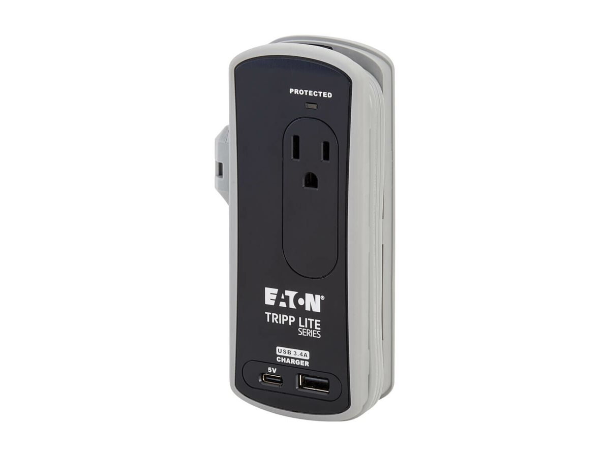 Eaton Tripp Lite Series Protect It! 2-Outlet Travel-Size Surge Protector 5-