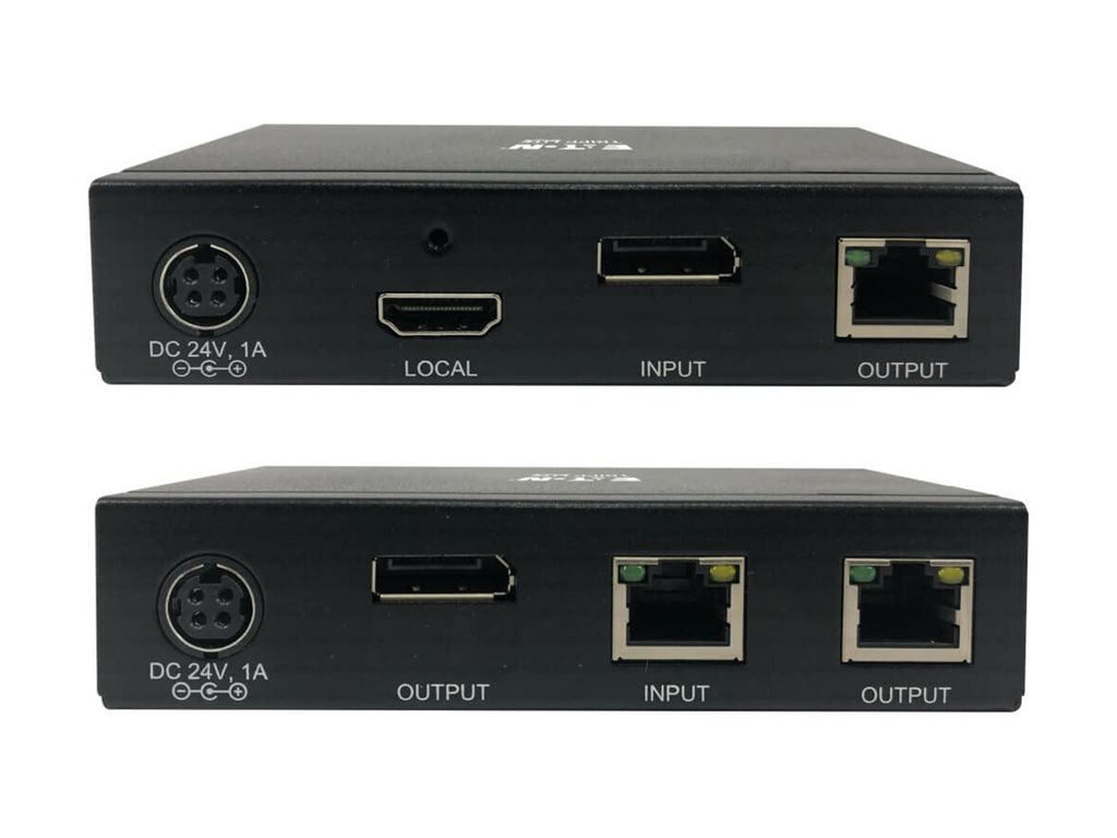 Thumbnail 4 of 5 for Eaton Tripp Lite Series DisplayPort over Cat6 Extender Kit Transmitter/Receiver w Repeater 4K 60Hz 4:4:4 POC TAA